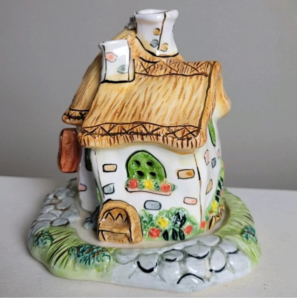 Vintage Popular Sweet Dreams Candle Holder. Ceramic Cottage Tea Cat Cottagecore - Picture 5 of 13